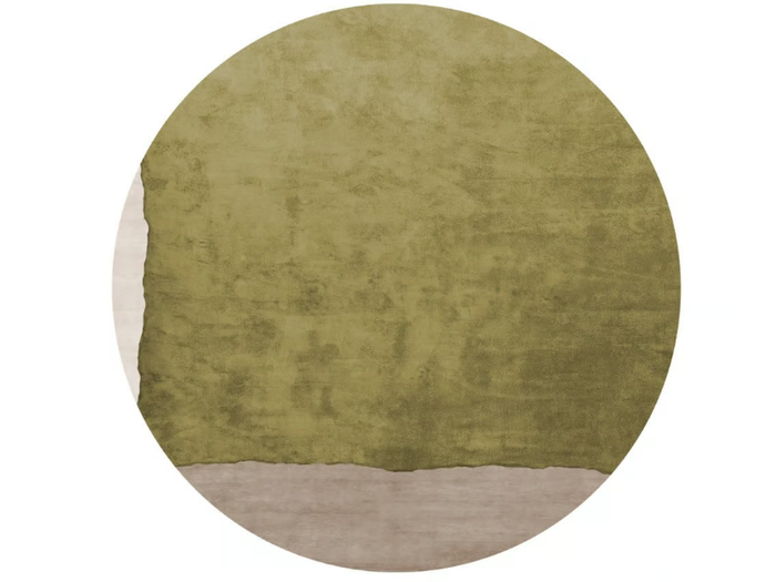 ALTO LA PRAIOLA - Round Bamboo silk rug _ BY IIND STUDIO